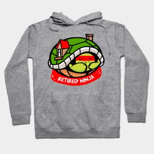 Funny turtle ninja – retired ninja (red) Hoodie